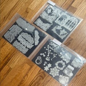 Crafters Companion Silver Metal Cutting Dies Set NEW